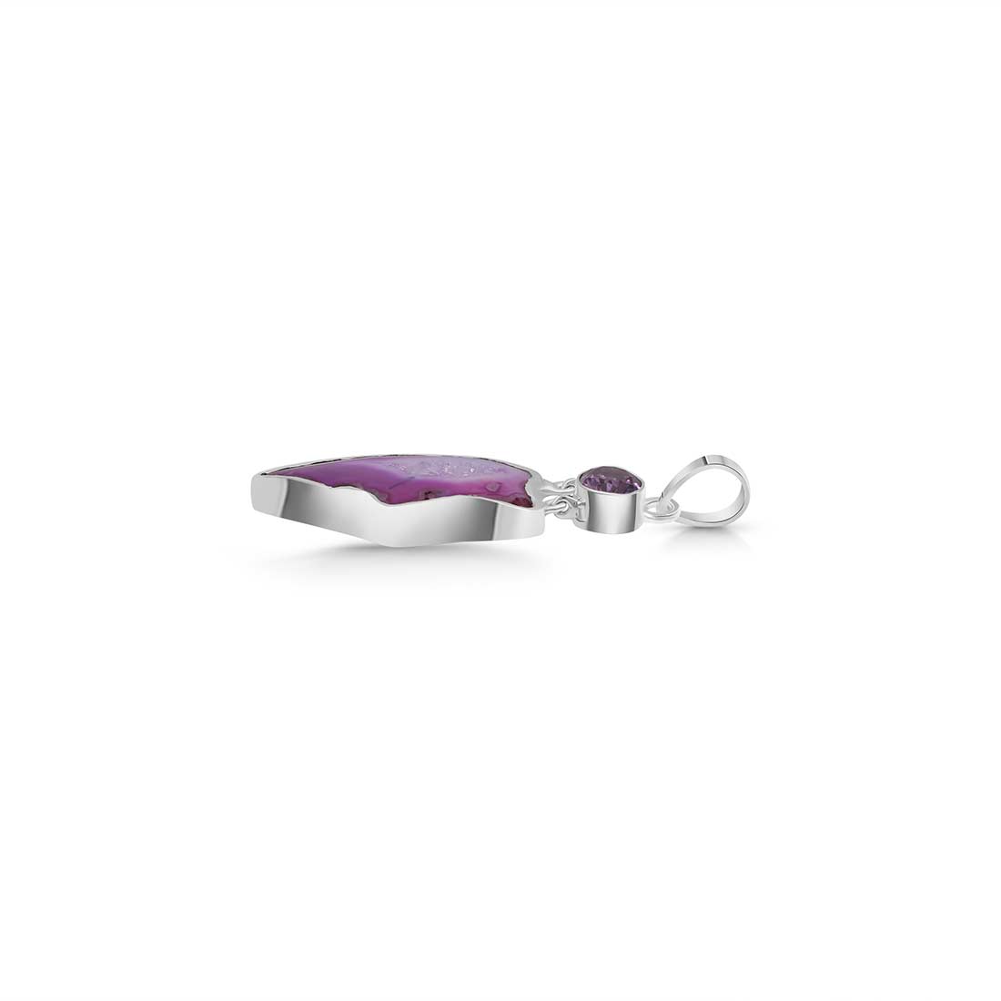 Purple Agate Pendant-(APU-P-23.)